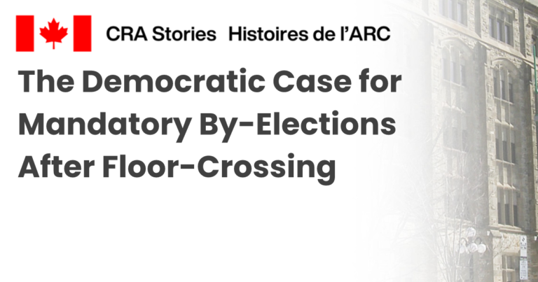 The Democratic Case for Mandatory By-Elections After Floor-Crossing
